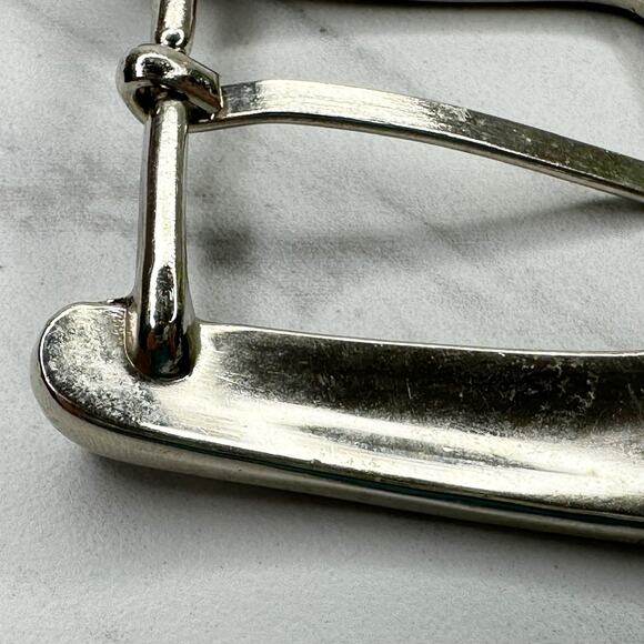 Pink Rhinestone Studded Silver Tone Belt Buckle - Picture 11 of 11